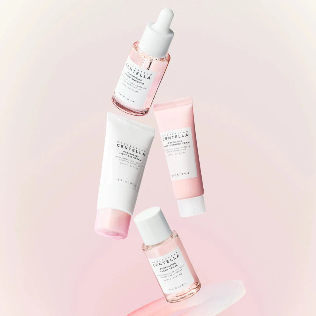 مجموعة السفر سنتيلا للعناية بالمسام من سكين1004 – 4قطع