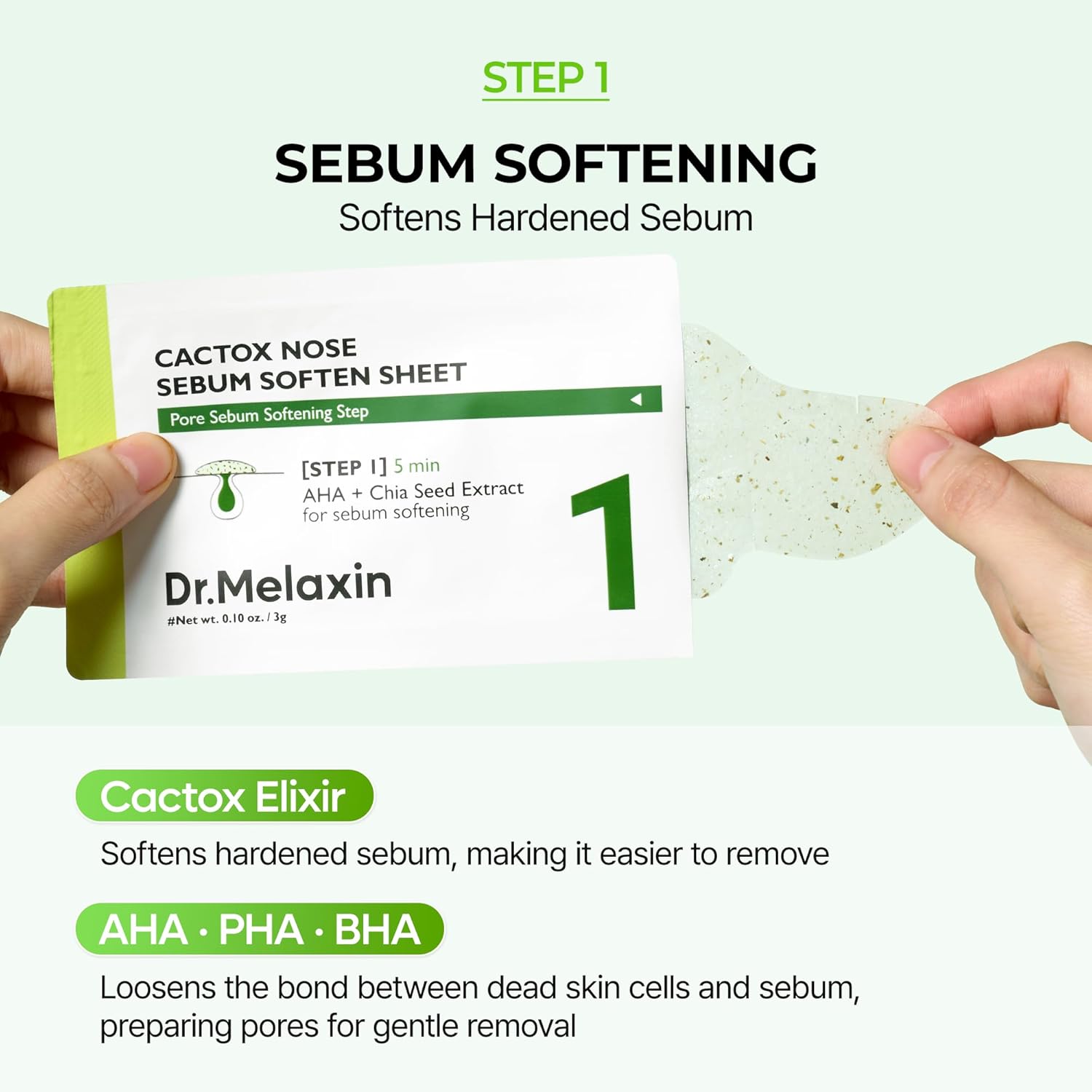Dr. Melaxin Cactox 3-Step Nose Pore Pack – 3 pcs – بيوتي تايم
