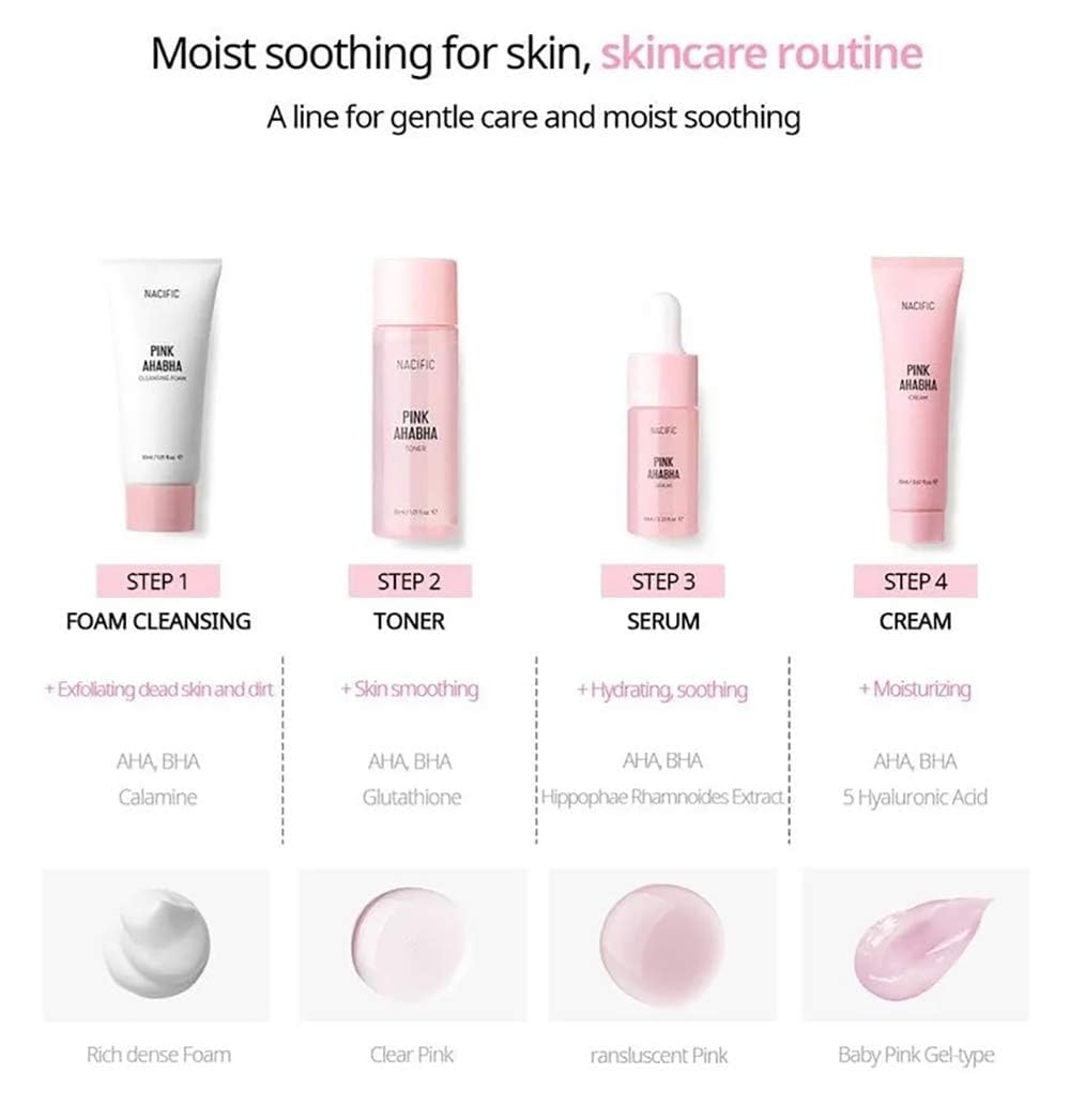 Nasific Rose Peeling Kit for Problem Skin Care – 4 Pieces – بيوتي تايم
