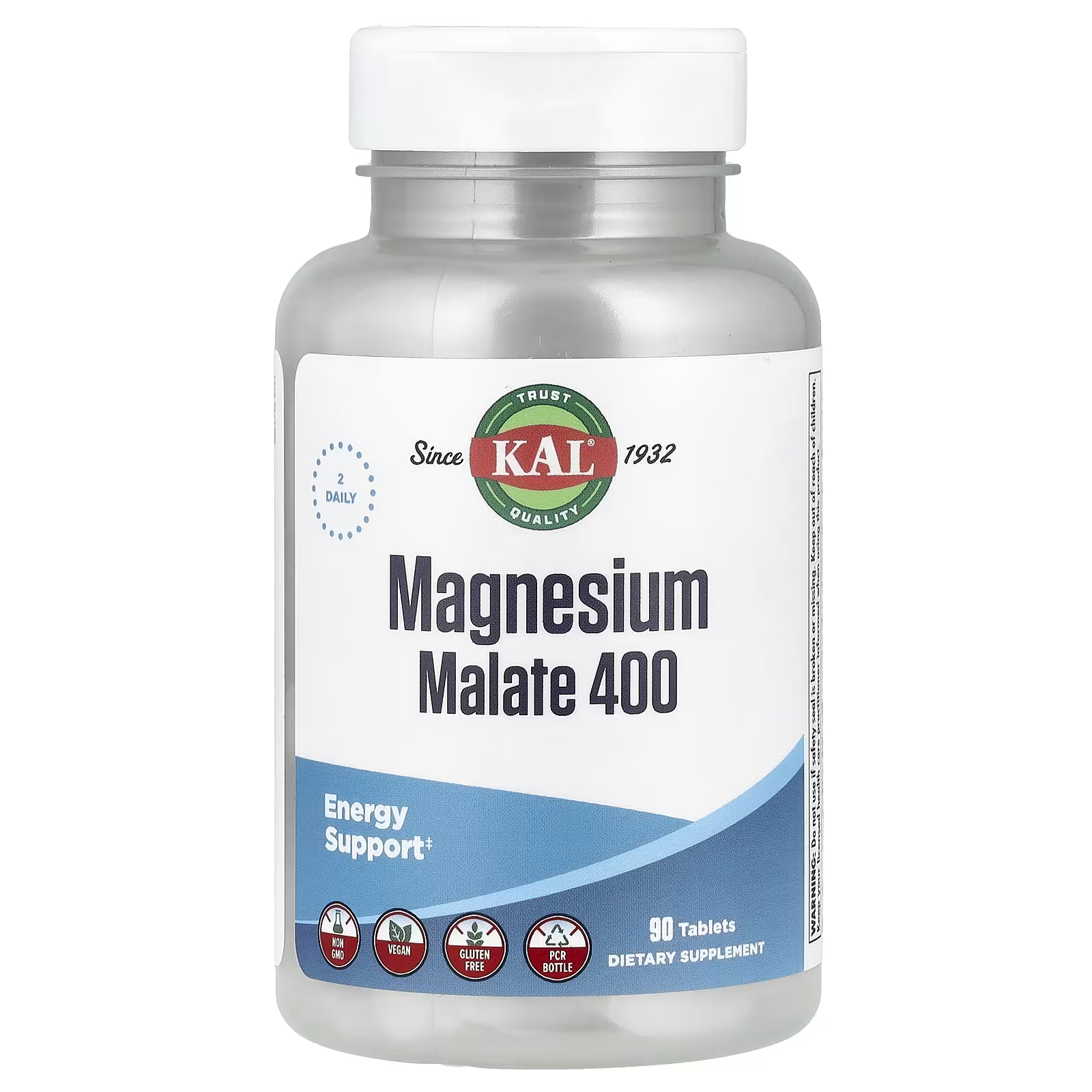 Calcium Magnesium Malate 400 Food Supplement - 90 Tablets