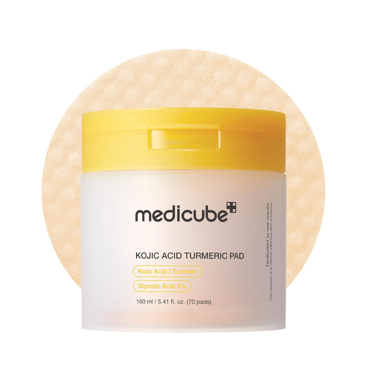 Medicube Turmeric &amp; Kojic Acid Brightening and Exfoliating Pads – 70 Pads