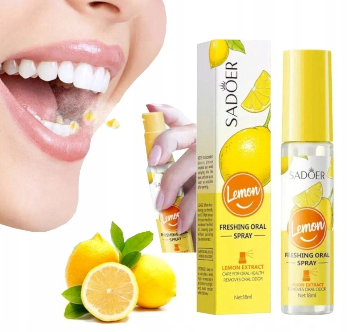 بخاخ الفم المنعش بخلاصة الليمون من سادور – 18مل
