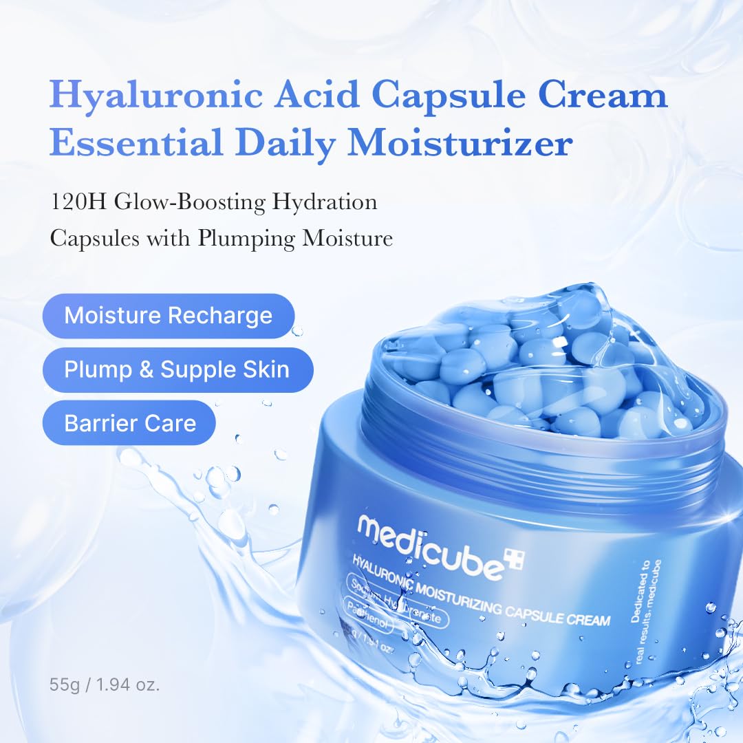 Medicube Hyaluronic Moisturizing Capsule Cream for Skin Hydration and Regeneration – 55g