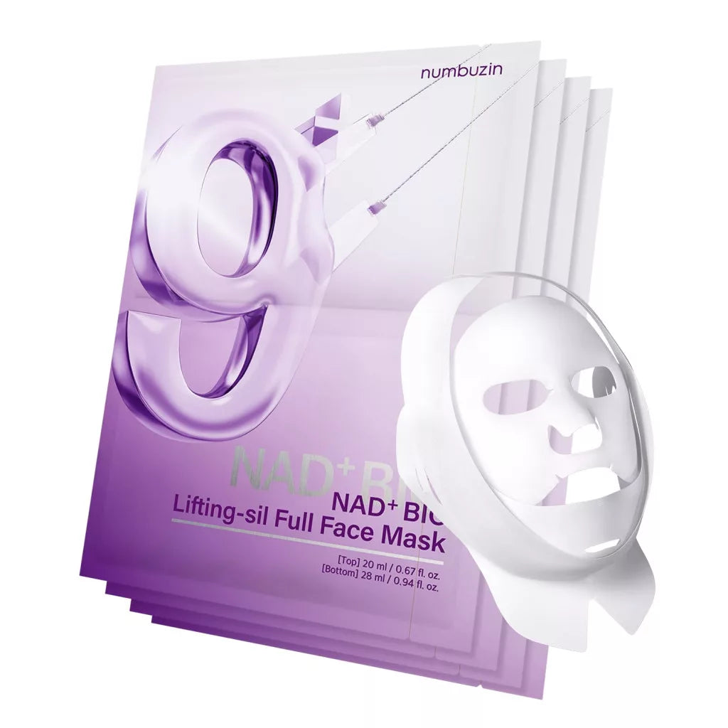 قناع شد الوجه بالكامل NAD+BIO رقم 9 من نومبوزين – 4قطع