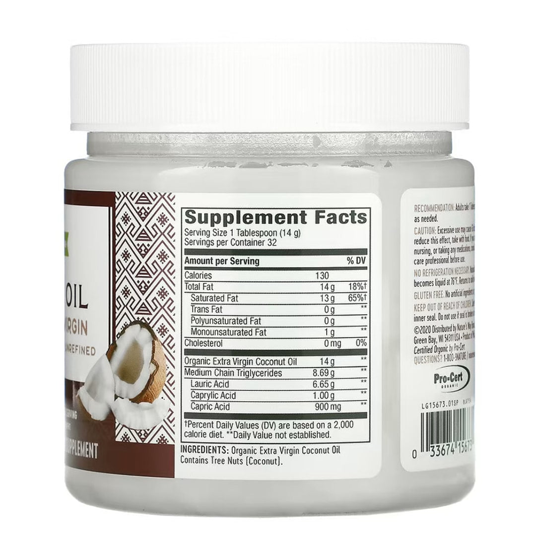 Organic Extra Virgin Coconut Oil - 453g
