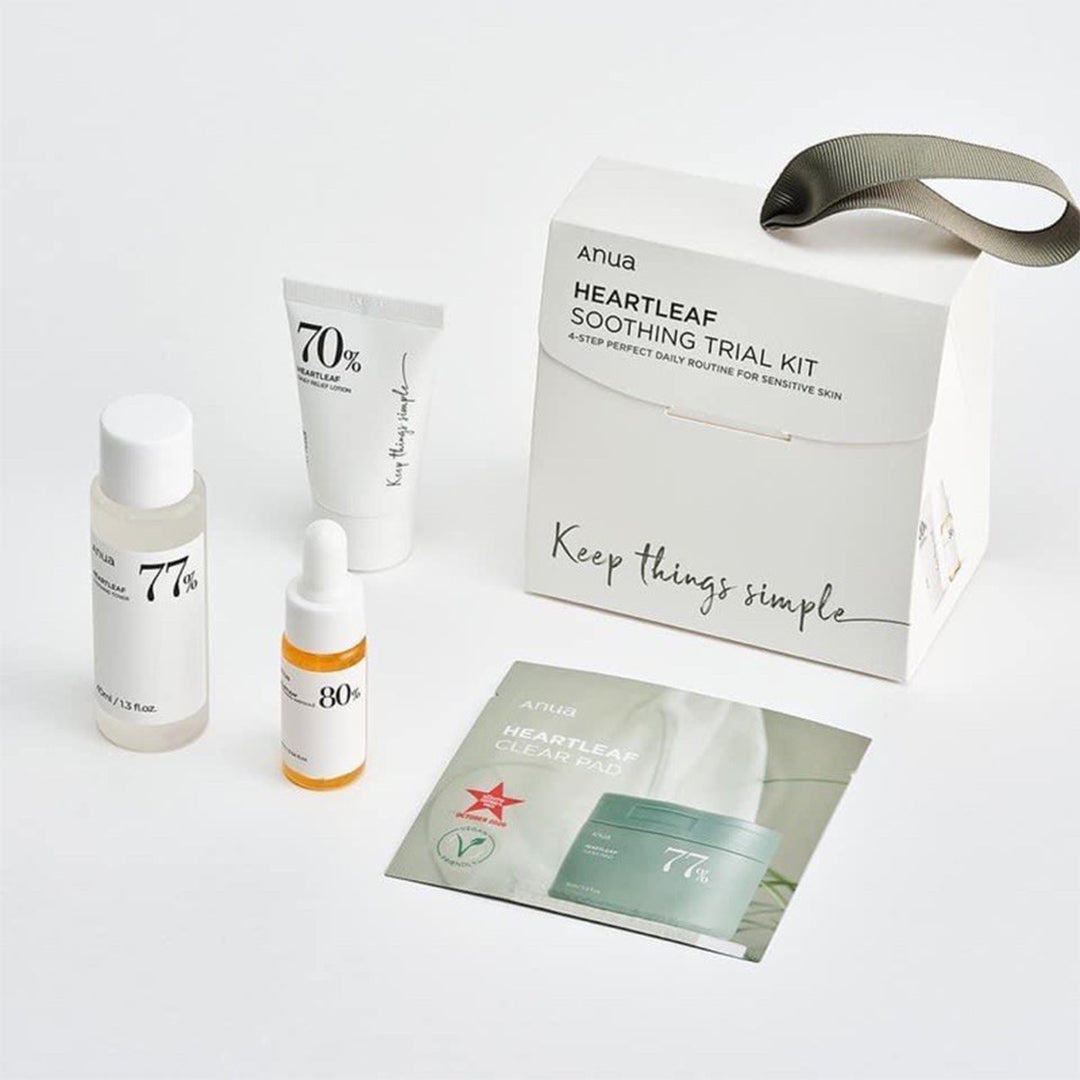 Anwa Heart Leaf Soothing Mini Set (4 Pieces) – بيوتي تايم